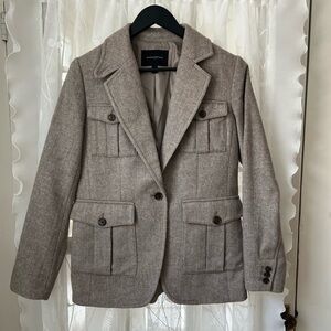 Banana Republic Taupe Wool Blazer